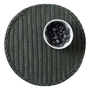 Handwoven Handmade Rattan Modern Vintage Eco Friendly Round <b>Table</b> Placemat Natural Color <b>Dining</b> Home Decor - Product Image 1