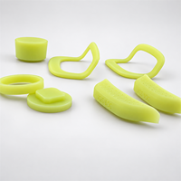 Pièces de protection OEM personnalisées en TPU souple vert, imprimées en 3D par SLS, pour prototypage rapide, avec anneau de fixation et capuchon de protection pour poignée souple