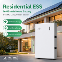 Batterie LiFePO4 divisée CFE-WL-16 16 kWh 51,2 V 314 Ah, plus de 6000 cycles, CAN, pour stockage d'énergie solaire hybride domestique à usage résidentiel