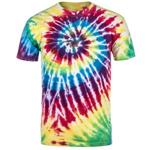 T-shirts Tie Dye fabriqués à la main motifs de couleur Tri Blend T-shirt en polyester teinté de coton imprimé surdimensionné pour hommes expédition DDP - Product Image 4