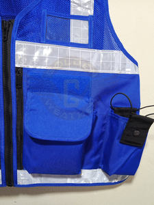 Chaleco de Seguridad Reflectante de Alta Visibilidad para la Comunidad, Chaleco de Seguridad con Cremallera Delantera, Bolsillos Multifuncionales, Chaleco Táctico - Product Image 3