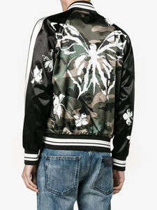 RNSHANGER Otoño Hombres Logotipo Personalizado Varsity College Chaquetas Moda Manga Larga Casual Chaqueta de Béisbol Bordado Recubierto - Product Image 6