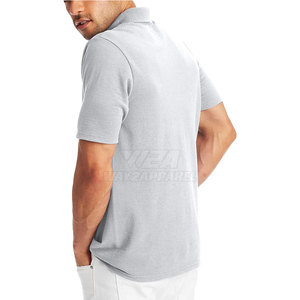 เสื้อยืดโปโลผู้ชายสีทึบทำจากประเทศปากีสถาน - Product Image 6