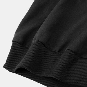 Sweat-shirt décontracté à col rond pour hommes, couleur unie, tissu d'hiver, motif imprimé à l'extérieur, taille XL, sérigraphie en soie teinte unie - Product Image 5