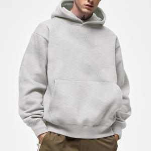 Sweat-shirts à capuche en coton lourd 500G sans cordon, impression personnalisée, sweat-shirts à capuche grande taille pour hommes - Product Image 2