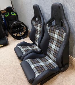 Asiento Trasero Recaro Original Negro Naranja, Asiento Deportivo Tipo Bucket, Tapizado en Cuero PU, para Interior de Vehículo Modificado - Product Image 5
