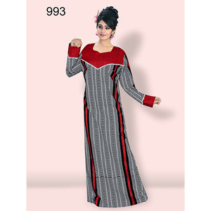 Exportador Indio de Vestidos Kaftan Plisados Únicos para Mujer, Vestido Largo Elegante y Transpirable para Fiestas y Bodas, Tallas Grandes - Product Image 1