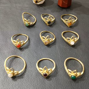 Bagues en laiton de créateur faites à la main bijoux de mariage indien bohème chrétiens unisexe vêtements quotidiens RG-240823L155 - Product Image 1