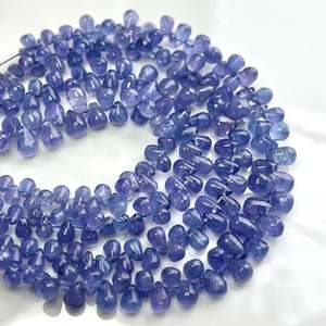 Cuentas de Tanzanita Natural en Forma de Lágrima, Piedras Preciosas Sueltas de Tanzanita de 3-7 mm para la Fabricación de Joyas a Precio de Mayoreo - Product Image 3