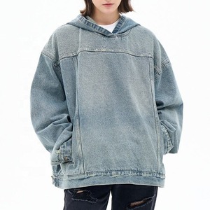 Top Fashion Girl's 100% Chaqueta vaquera de algodón Última Venta caliente Casual Estilo clásico Ropa de marca para el invierno - Product Image 1