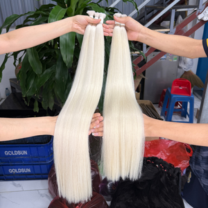 Venta al por mayor 100% Natural Virgen colores cabello humano de alta calidad a granel extensiones de cabello humano - Product Image 1