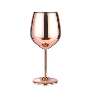 Verres à vin en or incassables personnalisés en gros de 500 ml, gobelet en acier inoxydable populaire pour les voyages ou le camping - Product Image 6