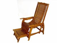 Fauteuil à bascule moderne en teck HDPE réglable et imperméable pour usage extérieur dans les villas, salons, chambres, hôtels et parcs OEM/ODM