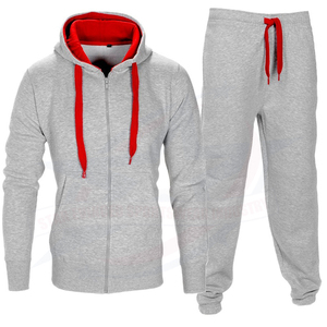 Vêtements de sport de style pour hommes avec logo personnalisé Survêtements 2 pièces à capuche avec poche de marque Ensemble de survêtements de jogging à vendre pour hommes - Product Image 2
