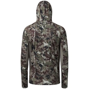 Camisetas de pesca con capucha de manga larga para hombre de alta calidad personalizadas Material reciclado UV UPF50 + conjunto de mascarillas que absorbe la humedad - Product Image 5