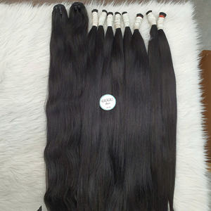 Extensiones de cabello liso Remy DE LA Virgen 100% RAW Super Double Drawn, cabello vietnamita a granel, sin enredos, sin desprendimiento, sin químicos - Product Image 2