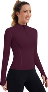 Camiseta Deportiva de Manga Larga con Cierre de Cremallera, Secado Rápido, para Golf, Ajuste Atlético, Estampado, Poliéster/Nailon, Pantalones Jodhpur 2026 - Product Image 2