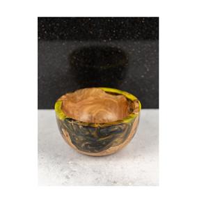 ชามไม้ทำจากเรซินอีพ็อกซี่เรซิ่นสำหรับใช้ในงานแต่งงานใช้ในบ้านงานหัตถกรรมทรงกลมขนาดกำหนดได้เอง - Product Image 1