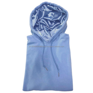 Sweat à capuche personnalisé coloré avec capuche doublée Nouveau style Sweat à capuche uni Sweat à capuche doublé de satin pour homme - Product Image 2