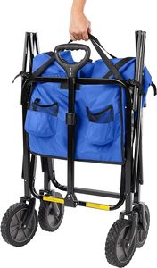 THCW10002 - Basics Carro Utilitario Plegable para Exteriores con Bolsa Cubierta Azul Fabricación En Vietnam - Product Image 6