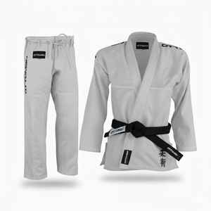 Kimono de Jiu Jitsu Blanco con Logotipo Personalizado, Conjunto de Jiu Jitsu con Color Personalizado, Uniforme Profesional de Jiu Jitsu - Product Image 1