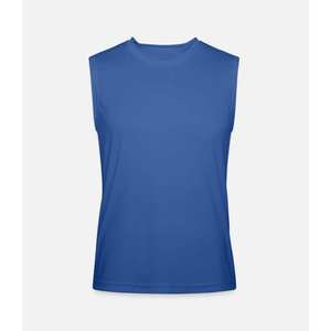 Camiseta sin Mangas Básica Lisa Negra para Hombre al por Mayor, Camiseta Deportiva Ajustada - Product Image 1