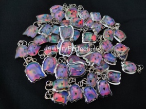 Venta al por mayor de plata de ley Aurora Opal Ghost Pendant Lovely Ghost Charms para Halloween Colgantes y regalos finos de alta calidad - Product Image 6
