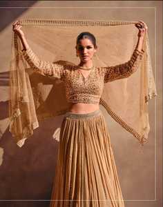 ผ้าไหมชีนอนคุณภาพพรีเมียมสำหรับชุดเลเฮนกาโชลี เหมาะสำหรับงานพิเศษ ลุคแบบดั้งเดิมและงานเฉลิมฉลอง ราคาดีที่สุด จัดส่งทั่วโลก - Product Image 6