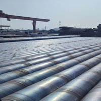 Tuyau spiralé en acier au carbone soudé de qualité supérieure ASTM A53 Schedule 40 SSAW pour les canalisations d'égouts municipales et les conduites d'irrigation