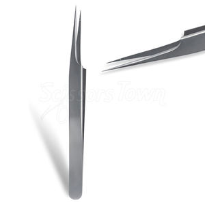 Pinzas de extensión de pestañas de alta precisión con logotipo personalizado y agarre cómodo para los dedos - Product Image 1