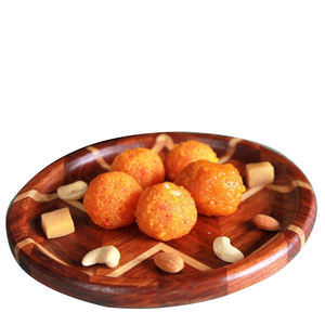 Bandeja de hoteles y restaurantes de estilo único de forma redondeada de aspecto recién llegado para servir comida y fruta en hoteles y restaurantes - Product Image 4