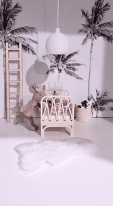 Rattan Mouse cuna casa de muñecas miniaturas - Product Image 4