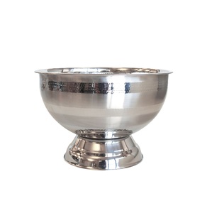 Cuencos de hielo de champán de acero inoxidable de forma redonda enfriador de vino plateado para cerveza refresco boda fiesta Barware uso - Product Image 2