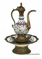 Théière Arabe Dallah, Pots à Thé et à Café de Table, Design Rond, Grande Taille, Dessus en Laiton, Luxe pour la Maison, Métal Personnalisable, T/T