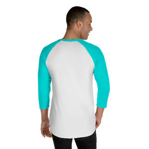 T-shirt raglan respirant 100% coton à manches 3/4 T-shirts sport décontractés raglan - Product Image 6