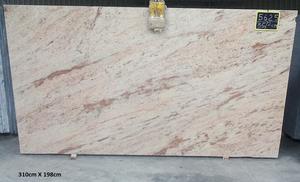 Grande dalle de granit naturel brun ivoire chaud - Design moderne, durable, écologique, façade de bâtiment - Product Image 3