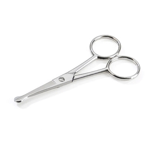 Tijeras Recortadoras de Vello Nasal de 4.5 Pulgadas con Punta Curva Afilada de Acero Inoxidable para Diestros, Duraderas, para el Cuidado de Barba, Bigote y Uñas - Product Image 4
