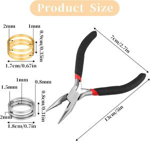 Ensemble d'outils de pinces pour la fabrication de bijoux avec ouvre-anneau de saut pince en acier inoxydable pour la réparation de bijoux fournitures de perles écologique - Product Image 4
