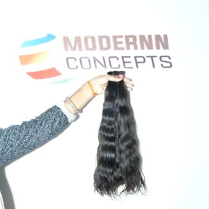 ผมต่อของมนุษย์ดิบจากอินเดียสำหรับ100% ผมดัดลอนธรรมชาติเกรด Remy ประกอบด้วยผมตรง - Product Image 4