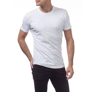 Pro Club Camisetas para hombres Mans Ligero Transpirable Cuello redondo Camiseta de manga corta Camiseta de algodón peinado Camisetas - Product Image 3