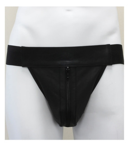 Jockstrap en cuir véritable pour hommes, sous-vêtements en cuir gay, équipement en cuir pour hommes - Product Image 4