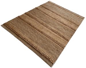 Tissé Antidérapant Rayé Léger De Luxe Design Moderne Jute Tapis Fait Main pour Chambre Salle À Manger et Bureau - Product Image 1