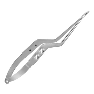 Microfórceps quirúrgicos Premium YASARGIL de 210mm (8,14 pulgadas) Forma de bayoneta curvada de acero inoxidable alemán dentado una hoja afilada - Product Image 5