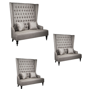 Bon marché Ensemble de meubles pour sièges en velours à ossature en bois au design moderne Canapé chaise Canapé luxueux et élégant d'Indonésie - Product Image 6