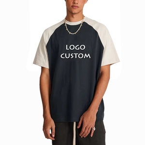 เสื้อยืดผู้ชายสไตล์วินเทจลำลองผ้าฝ้ายเนื้อนุ่ม 285 กรัม ลวดลายเรียบสีตัดกัน 100% ผ้าฝ้าย - Product Image 6