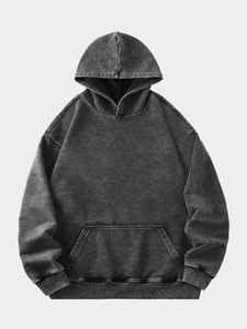 Customized Unisex Casual Track Suit with Hooded Drawstring Closure and Side Pockets 100% Cotton/Polyester Fabric - Product Image 2