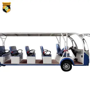 Factory 17 Seater Passenger Electric City 72V Luxury Sightseeing Tourist Mini Buggy Bus &Car