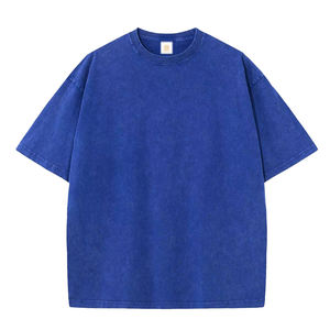 T-shirts pour hommes en coton 100% à manches courtes, imprimés en DTG, formels, unis, 300g, séchage rapide, grande taille - Product Image 3