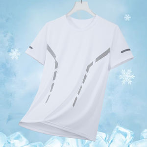 Camiseta deportiva de verano para hombre 2025 transpirable Stretch Fitness Top Gym Running manga corta Activewear - Product Image 4