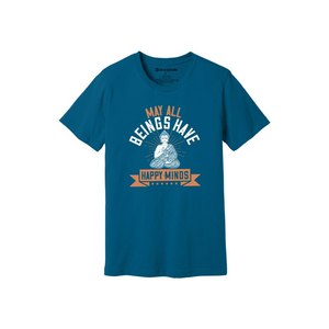 Camiseta informal de algodón 100% con impresión de temas de Buda en 3D, 12 opciones de color, 160-180, colocación de diseño personalizable GSM pesado - Product Image 6